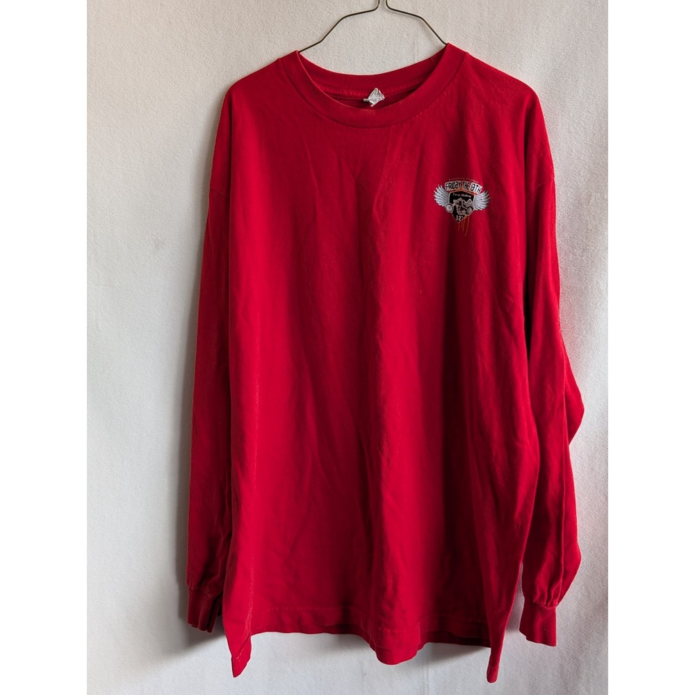 Port Dover Ontario Friday the 13th Biker Long Sleeve Shirt Red XL Tall